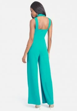 Wide Leg Halter Jumpsuit