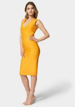 JUMP Bandage Midi Dress Bandage Dresses