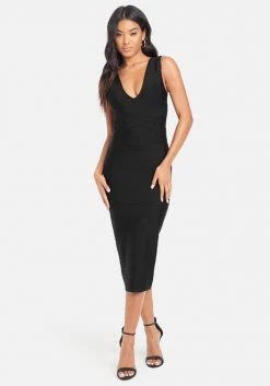 JUMP Bandage Dresses Bandage Midi Dress
