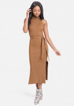 JUMP Cable Midi Sweater Dress