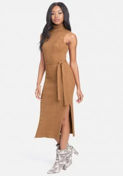 JUMP Cable Midi Sweater Dress