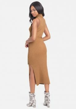 JUMP Cable Midi Sweater Dress
