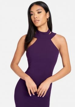 JUMP Halter Neck Bodycon Midi Dress