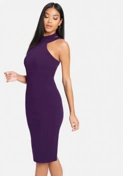 JUMP Halter Neck Bodycon Midi Dress