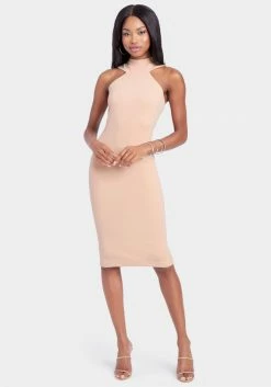 JUMP Halterneck Bodycon Midi Dress