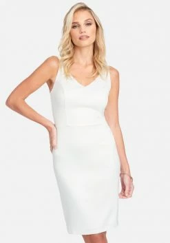 JUMP Bridal Zipper Back Detail Midi Dress