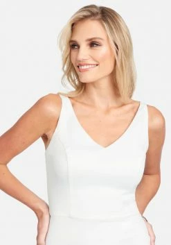 JUMP Bridal Zipper Back Detail Midi Dress 8 JUMP Bridal Zipper Back Detail Midi Dress