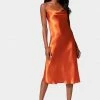 JUMP Spring/Summer Satin Cowl Neck Slip Midi Dress