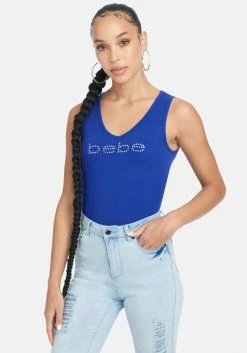 TC Crystal Logo V-Neck Tank Top