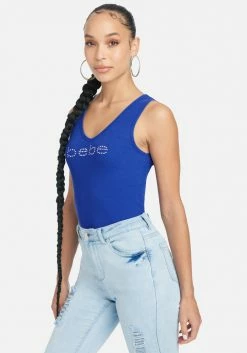 TC Crystal Logo V-Neck Tank Top