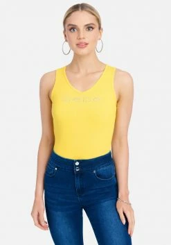 TC Crystal Logo V-Neck Tank Top