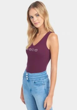 TC Crystal Logo V-Neck Tank Top