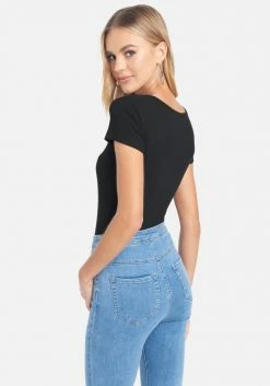 TC Crystal Logo Round Neck Short Sleeve Tee