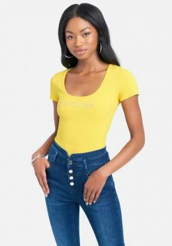 TC Crystal Logo Round Neck Short Sleeve Tee