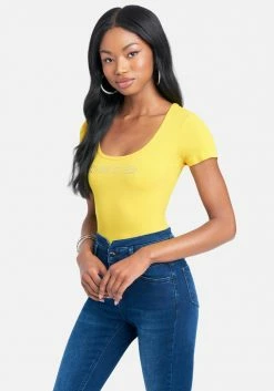 TC Crystal Logo Round Neck Short Sleeve Tee