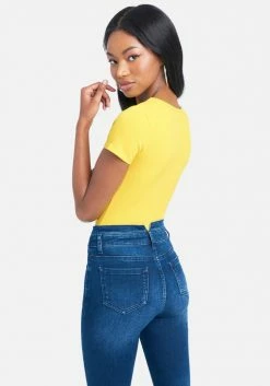 TC Crystal Logo Round Neck Short Sleeve Tee