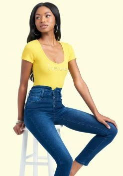 TC Crystal Logo Round Neck Short Sleeve Tee