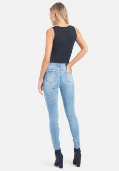 TC Logo Printed Bebe Skinny Jeans
