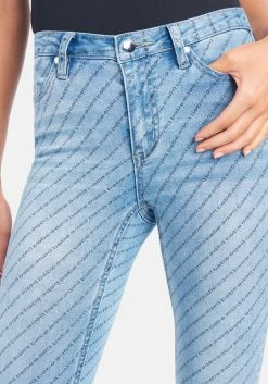 TC Logo Printed Bebe Skinny Jeans