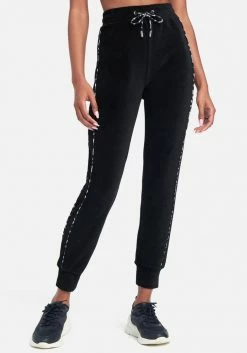 TC Bebe Logo Velour Jogger Pant
