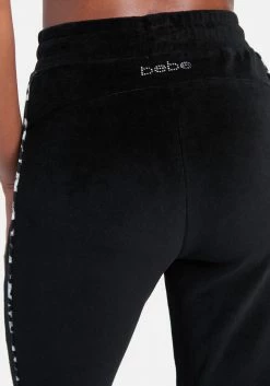 TC Bebe Logo Velour Jogger Pant