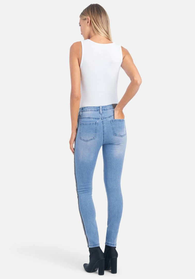 TC Bebe Logo Side Taping Jeans 3 TC Bebe Logo Side Taping Jeans