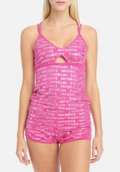 PPI Bebe Logo Print Short Set