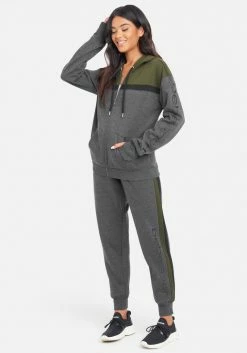 ONE STEP UP BOL Bebe Sport Color Stripe Jogger Logo