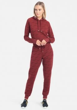 ONE STEP UP BOL Bebe Sport All Over Printed Fleece Jogger Logo