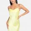 JUMP Satin Cowl Neck Slip Mini Dress Bridal