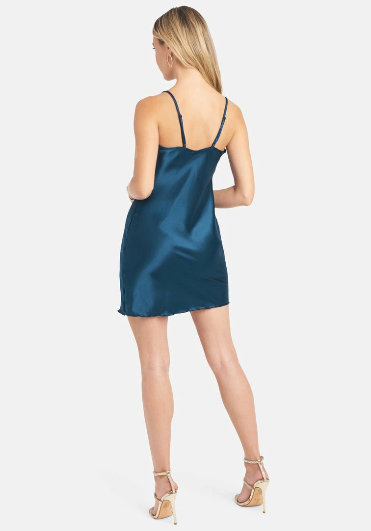 JUMP Bridal Satin Cowl Neck Slip Mini Dress 3 JUMP Bridal Satin Cowl Neck Slip Mini Dress