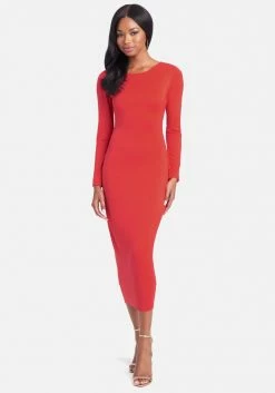 JUMP Open Back Ankle Dress Clothing