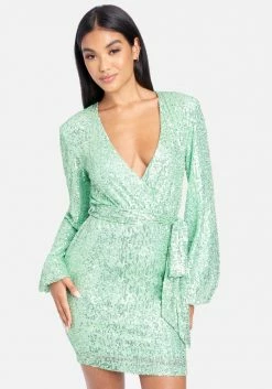 JUMP Sequin Tie Front Dress Best Sellers