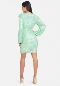 JUMP Sequin Tie Front Dress Best Sellers
