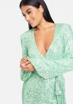 JUMP Sequin Tie Front Dress Best Sellers