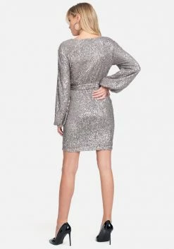 JUMP Best Sellers Sequin Tie Front Dress 7 JUMP Best Sellers Sequin Tie Front Dress