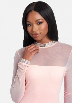 JUMP Crystal Mesh Mini Dress 8 JUMP Crystal Mesh Mini Dress