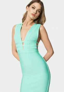 JUMP Plunge Neck Bandage Dress