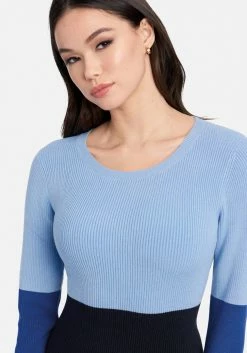 JUMP Two-Tone Slit Leg Sweater Dress Best Sellers