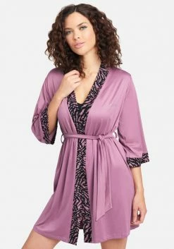 PPI Animal Print Short Robe Set