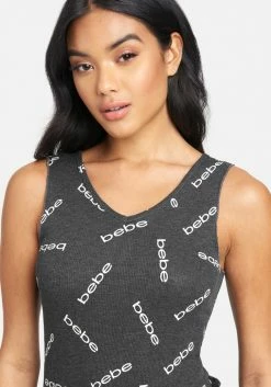 PPI Bebe Logo Waffle Short Set Clothing