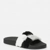 ZIGI Shoes Fantasia Plaid Faux Fur Slides