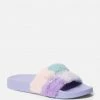 ZIGI Fantasia Plaid Faux Fur Slides Shoes