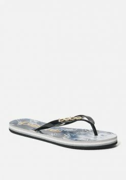 ZIGI Shoes Tamia Bebe Logo Flip Flops