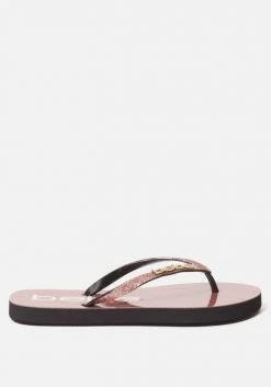 ZIGI Tracee Bebe Logo Flip Flops Shoes
