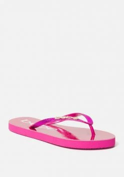 ZIGI Tracee Bebe Logo Flip Flops