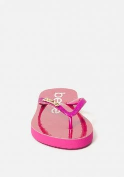 ZIGI Tracee Bebe Logo Flip Flops