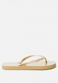 ZIGI Shoes Tracee Bebe Logo Flip Flops