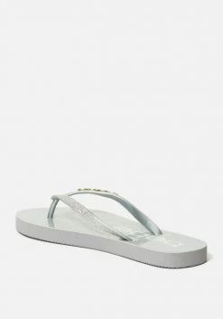 ZIGI Tracee Bebe Logo Flip Flops