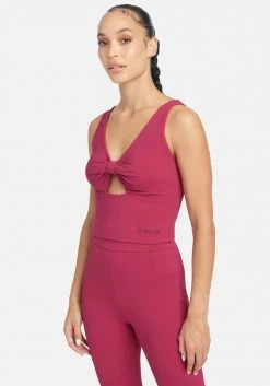 TC Lounge & Active Ottoman Knit Cut Out Crop Top